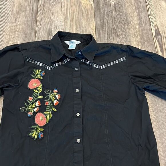 Rock 47 Western Girls Button Down Shirt - Picture 2 of 8